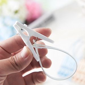Mini Clothes Pins with Plastic Rope Clothesline Cute Sturdy Clothing plastic clothespin