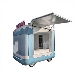 Stainless Steel Electric Food Vendor Cart Customizable Capacity <b>Rust</b> Resistant Design Outdoor Snack Food - Product Image 1