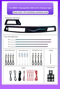 Éclairage <span class=keywords><strong>d</strong></span>'ambiance SJC pour <span class=keywords><strong>BMW</strong></span> Série 3 E90 2005-2012, LED 64 couleurs, intérieur ciel étoilé, symphonie dynamique, accessoires <span class=keywords><strong>d</strong></span>écoratifs - Product Image 6