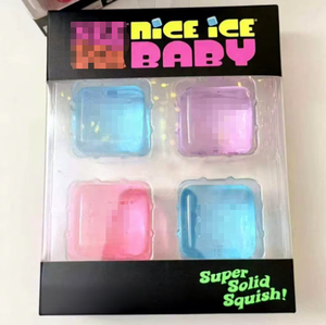 Meilleures ventes NeeD0h Nice Ice Baby Lot de 4 jouets anti-stress à presser en forme de glaçon super solide pour enfants et adultes Boîte mystère - Product Image 6