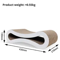 Planche à gratter pour chat Amazon moderne en forme de 8 oreiller Petfusion ondulé transfrontalier populaire incontournable plusieurs tailles
