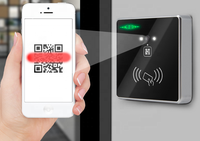Scanner de codes-barres, lecteur RFID, 1D, 2D, QR Code à barres, 26/34 RS232, support mural, contrôle d'accès de porte,