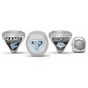 Anillo de campeones de equipo de alta calidad de voleibol de softbol personalizado - Product Image 1