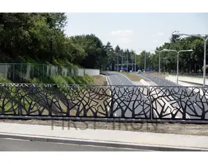 Лазерная резка металлических веток и листьев дизайн железная ограда и перила