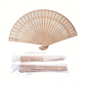 Abanico Plegable de Papel con Diseño de Arte Folclórico Personalizado, 23 cm, Artesanía de Madera Pintada, Decoración para Fiestas de Baile con Temática Musical - Product Image 4