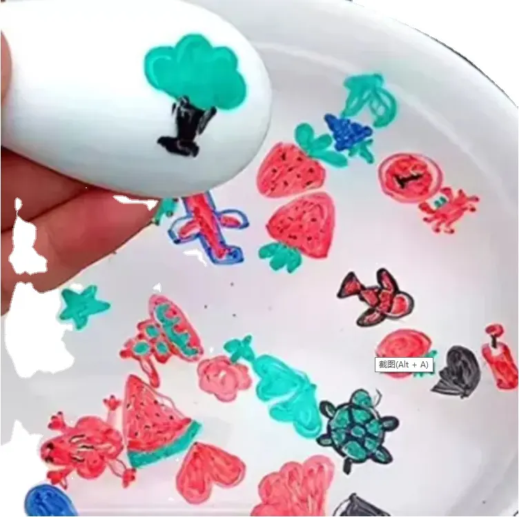 12 renk su boyama kalem sihirli su yüzen Doodle kalemler renkli çizim İşaretleyiciler erken eğitim oyuncaklar beyaz tahta işaretleyici 3mm