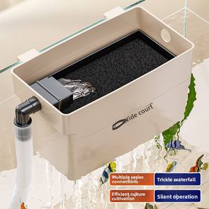 Drip Box Top Filtratie Zuurstofgenerator, Bass Purification Watercirculatie Drie-in-één aquarium Wandmontage - Product Image 1