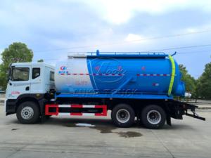 Dongfeng T5 6×4 18-20CBM Septic Tank Truck, Yuchai 300HP, Powerful Vacuum Suction for <b>Sludge</b> & Fecal Waste, Export Customization - Product Image 4