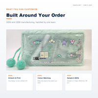 Étui à crayons en peluche personnalisé avec fenêtre transparente, OEM ODM, couleurs personnalisées, fausse fourrure de lapin douce, boule en fourrure, étoiles laser