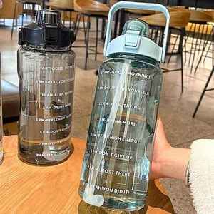 2024 New Popular Large Capacity Reusable Sports Water Bottle with Straw-Summer Use for Men Women Handheld Waterproof Food Safe - Product Image 4