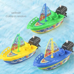 Nouveauté 2023 Jouets de bain pour enfants et bébés : Bateaux à remonter à la corde, Bateaux à voile, Jouets de douche, Jouets de bain flottants, Jouets bateaux rapides - Product Image 6