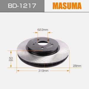 BD-1217 MASUMA Auto Piezas de Repuesto disco de freno 43512-0E010 4351248081, 43512-48081, 43512-48100 para LEXUS RX300 MCU35L - Product Image 2