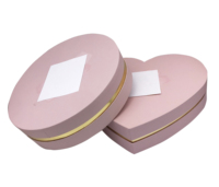 Boîtes d'emballage de luxe en papier forme de cœur vide, emballages à chocolatière, boîtes à volants, pour noël, 2021