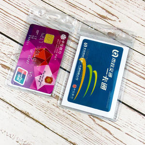 Porta Badge in <span class=keywords><strong>PVC</strong></span> Trasparente Morbido all'Ingrosso, Impermeabile con Cerniera Richiudibile, Custodia per Tessere Identificative - Product Image 6