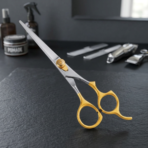 กรรไกรตัดผมมืออาชีพ สแตนเลส 440C ปลายคม สำหรับคนถนัดขวา ด้ามยาว - Product Image 2