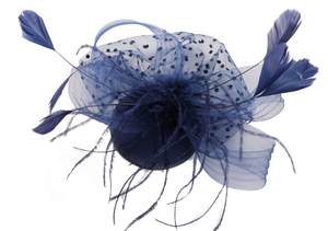 Chapeau Fascinator de Mariage avec Plumes pour Tea Party - Product Image 4