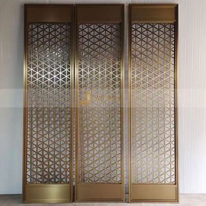 LL97 Customized Modern Hotel <b>Decorative</b> CNC Stainless Steel 201 304 316 Translucent Durable Multifunctional <b>Screen</b> Dividers - Product Image 3