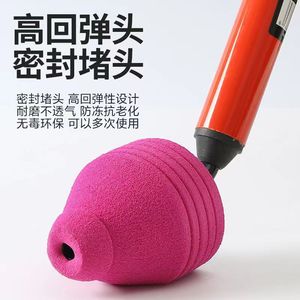 One Shot Toilet Plunger Red Rubber Cup High Pressure Unclogging Tool For <b>Bathroom</b> Sink And <b>Drain</b> - Product Image 3