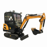 1800kg crawler idraulico mini digger con cabina prezzi