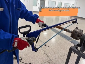 산업용 대구경 전동 핸드헬드 벨트 샌더 (가변 속도 및 1200W 출력, 파이프 표면 연마용) - Product Image 2
