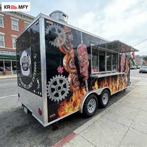 Remolque de Comida Móvil, Camión de Comida con Remolque, Cocina Completa, Bar de Aperitivos, Contenedor de Fibra de Vidrio para Papas Fritas, Restaurante, Cocina Móvil, Remolque KR - Product Image 1