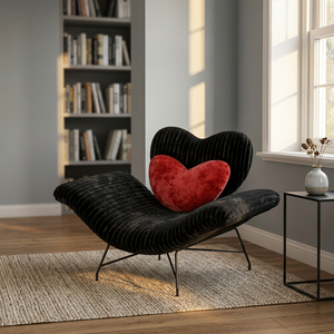 Sillón Moderno de Terciopelo con Rayas, Estilo Francés Crema, Respaldo Sólido, Giratorio, Estilo Mid-Century, Mueble para Sala de Estar - Product Image 3