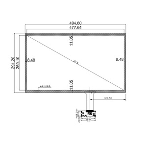 21.5 "inch trực tiếp OEM nhà máy nhỏ moq 10 điểm đa điện dung mở khung màn hình cảm ứng Bảng điều chỉnh - Product Image 2