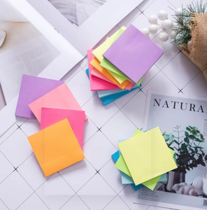 3x3 Sticky Notes Self-Stick <b>Pads</b> in Bright Colors Recyclable & Easy Stick for Home/Office Notebooks - Product Image 4