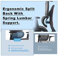 Nueva Silla de Oficina para Juegos de Computadora, Silla Giratoria Ergonómica de Malla Reclinable para Ejecutivos, Sillas de Trabajo para Oficina