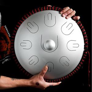 Hluru Handpan Drums 14 pouces 9 Note D-Kurd petite taille haute qualité cuivre acier langue tambour Percussion Instruments <span class=keywords><strong>de</strong></span> <span class=keywords><strong>musique</strong></span> - Product Image 1