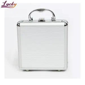 Small Aluminum Carry Case For 100 Poker Chips Sets Aluminum Storage Box