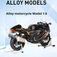 Motocicleta de Juguete de Metal de Alta Tecnología, Estilo Nuevo y Popular de 2026, Escala 1:6, BWM S1000RR, con Llave, Función de Pulverización, Juguete Eléctrico Divertido