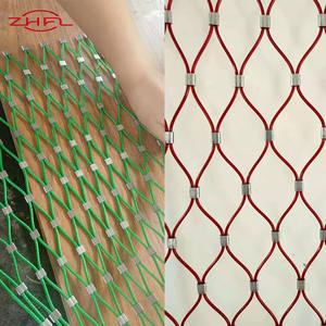 Cage en maille de corde tressée à la main en acier inoxydable de 1,2 mm à 3,2 mm avec service de découpe, maille diamant, tissage uni - Product Image 4