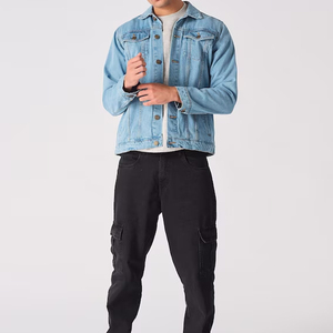 Best Selling Customized Size and Designs <b>Men</b> <b>Denim</b> <b>Jacket</b> <b>Men's</b> Stylish Custom <b>Denim</b> <b>Jacket</b> With High-Quality Fabric - Product Image 3