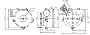 29000 U/min Elektromotor Gleichstrom 24V Big Airflow Won smart Cpap Gebläse - Product Image 6