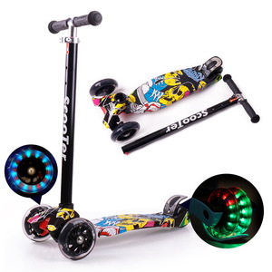 Dreirad faltbar und Musik Licht Hochwertiger Kick <span class=keywords><strong>Scooter</strong></span> für Kinder Kinderspiel zeug - Product Image 5