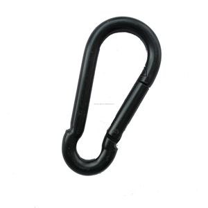 Gancho de llavero pequeño negro barato, gancho de resorte, ganchos de mosquetón de <span class=keywords><strong>escalada</strong></span>, mosquetón de acero inoxidable - Product Image 3