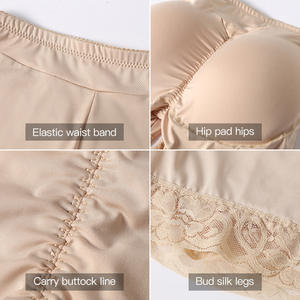 Pakaian Dalam Wanita Tanpa Jahitan Pembentuk Tubuh Pengencang Bokong Dengan Bantalan Kain Renda Bodysuit Pola Korset 3D Pakaian Dalam Pengencang Bokong - Product Image 2