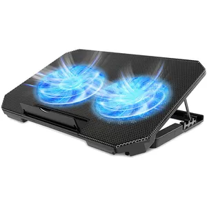 NUOXI 2 Kipas Pendingin Penyesuaian Tinggi Notebook Stand Soporte untuk Laptop Cooling Pad untuk 12-16 Inci