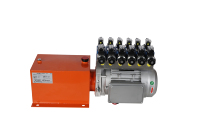Unité hydraulique horizontale DC24V 0.8KW, station hydraulique 2 voies pour plateforme élévatrice