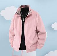 Veste à carreaux double face pour homme avec logo personnalisé, style streetwear décontracté, veste d'hiver épaisse et chaude pour homme