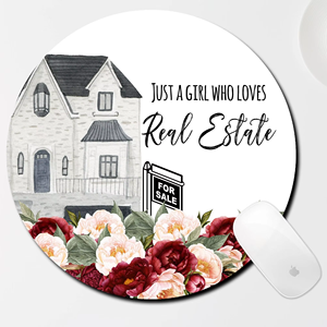 Custom <b>Mouse</b> Pad House Agent Real Estate Material Personalized Designs Customized Cut Shape for Business Promotion Gift - Product Image 1