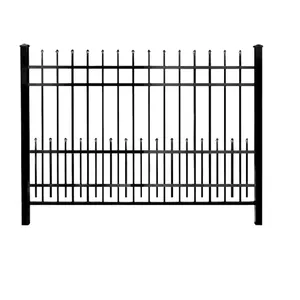 Iron Fence Pickets with Pressed Spear Top for garden construction