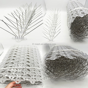 Vogelafschrikmiddel Strips Apparaten Voor Hekraaien Spechten Met Roestvrijstalen Pinnen En Plastic Basis Flexibel Gebruik - Product Image 4