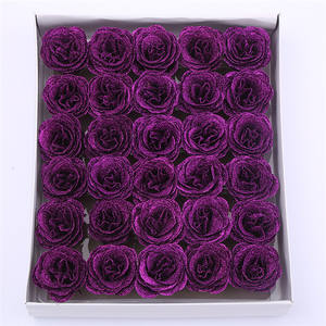 Set di 30 Teste di Fiori di Rosa in Polvere Dorata per Decorazioni Creative Fai-da-Te, per Matrimoni, San Valentino, Anniversari, Ghirlande e <span class=keywords><strong>Bouquet</strong></span> - Product Image 2