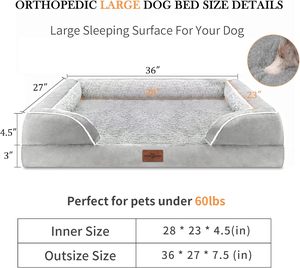 Grand lit <span class=keywords><strong>pour</strong></span> animaux de compagnie de haute qualité avec couverture lavable amovible douce nid étanche portable motif solide durable <span class=keywords><strong>chambre</strong></span> <span class=keywords><strong>pour</strong></span> <span class=keywords><strong>chien</strong></span> - Product Image 6