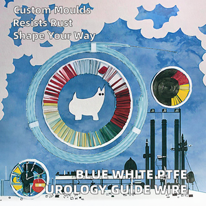 สายไกด์วิทยาการปัสสาวะแบบมีลายม้าลาย สีน้ำเงินขาว ผลิตจากวัสดุ <span class=keywords><strong>PTFE</strong></span> สำหรับการใส่สายสวนปัสสาวะ ป้องกันการกัดกร่อน ความยาว 100 เมตร/ม้วน สำหรับใช้ในอุตสาหกรรม - Product Image 2