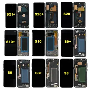 Lcds telemóvel para samsung galaxy, s4 s5 s6 edge s7 s8 s8 + s9 s9 + plus 5g s10e s20 s21 s22 tela de toque lcd original