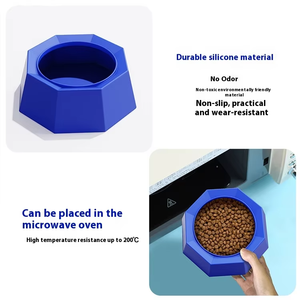 Eco-Friendly Padrão Sólido Silicone Pet <span class=keywords><strong>Bowl</strong></span> Dobrável Alimentador Lento Suprimentos Lamber Mat para Uso Ao Ar Livre Water <span class=keywords><strong>Bowl</strong></span> para Gatos Cães - Product Image 4