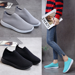 Zapatillas Deportivas de Malla de Color Sólido para <span class=keywords><strong>Mujer</strong></span> LSH, Zapatillas Planas de Moda para Caminar, Zapatillas Deportivas para Correr y <span class=keywords><strong>Tenis</strong></span> - Product Image 2